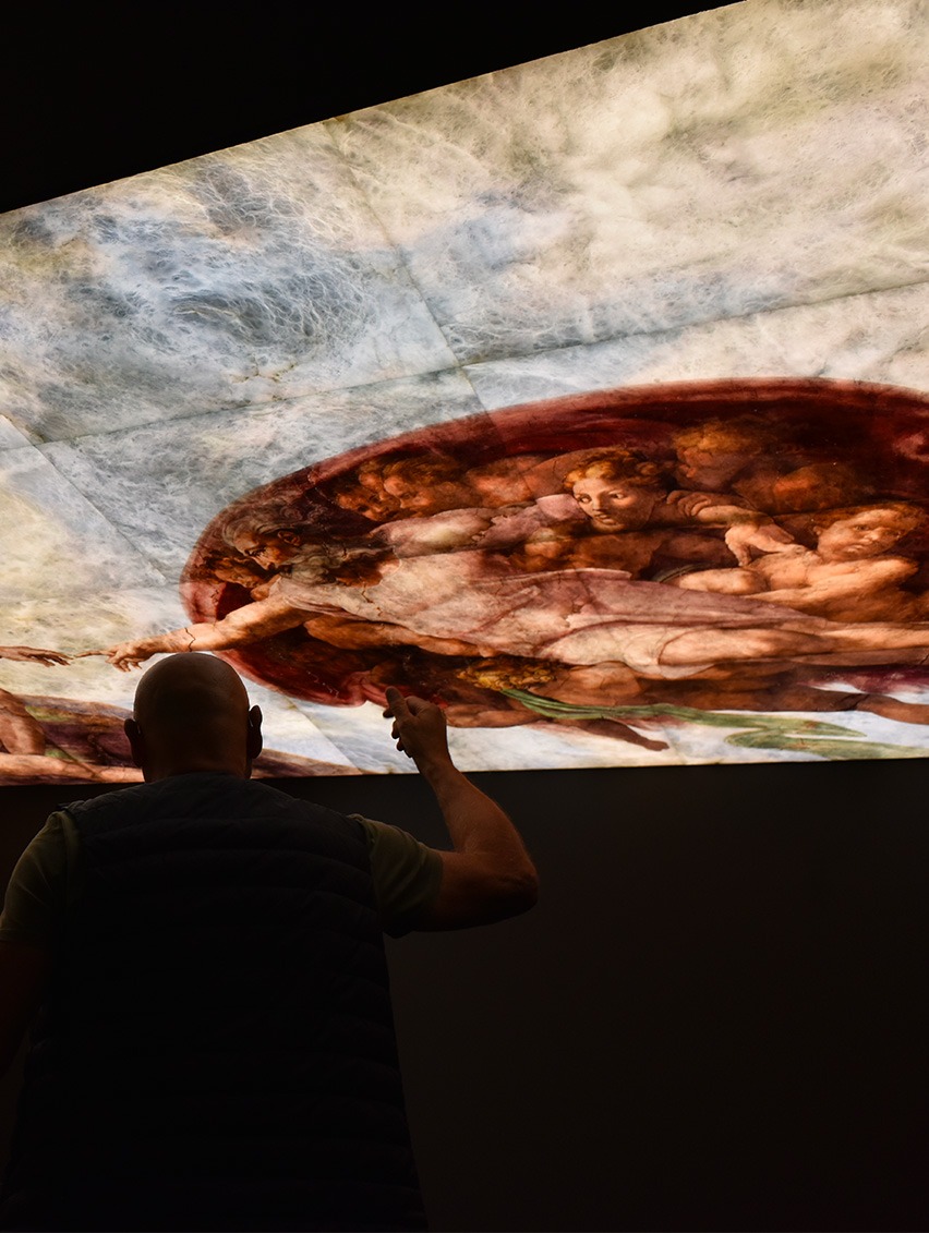 Modèle - Michel-Ange, La création d 'Adam, 230 x 340 cm